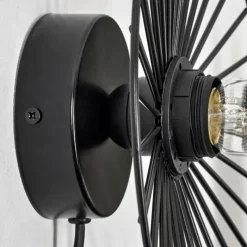 Lampes Industrielles-hofstein Applique murale Rossedalen Noir, 1 lumière