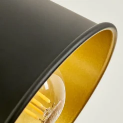 Lampes Dorées-hofstein Applique murale Safari Chrome, Écru, Noir, 1 lumière