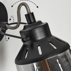 Suspension Verre Fumé-hofstein Applique murale Safari Noir, 1 lumière