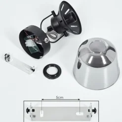 Suspension Verre Fumé-hofstein Applique murale Safari Noir, 1 lumière