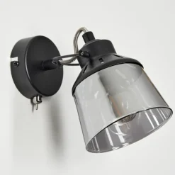 Suspension Verre Fumé-hofstein Applique murale Safari Noir, 1 lumière