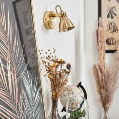 hofstein Applique murale Salinas LED Laiton, 1 lumière