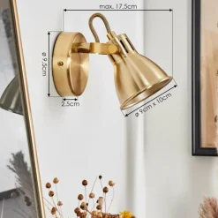 hofstein Applique murale Salinas LED Laiton, 1 lumière