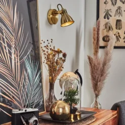 hofstein Applique murale Salinas LED Laiton, 1 lumière