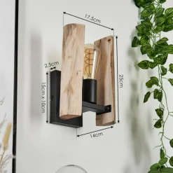 Luminaires Scandinaves-hofstein Applique murale Sande Écru, Noir, 1 lumière