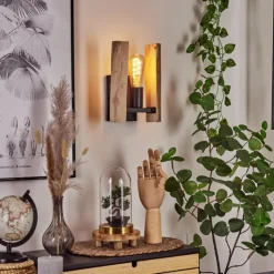 Luminaires Scandinaves-hofstein Applique murale Sande Écru, Noir, 1 lumière