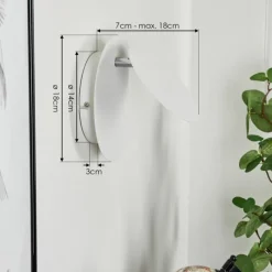 hofstein Applique murale Sanguedo LED Chrome, Blanc, 1 lumière