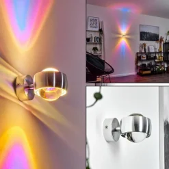 hofstein Applique murale Sapri Argenté, 1 lumière