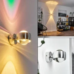 hofstein Applique murale Sapri Argenté, 1 lumière