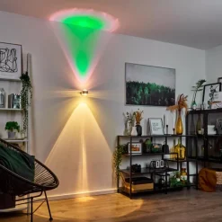 hofstein Applique murale Sapri Argenté, 1 lumière