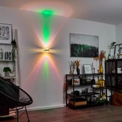 hofstein Applique murale Sapri Argenté, 1 lumière