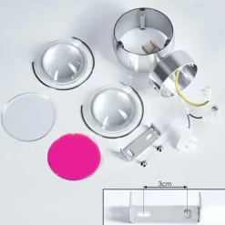 hofstein Applique murale Sapri Argenté, 1 lumière