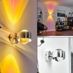 hofstein Applique murale Sapri Argenté, 1 lumière