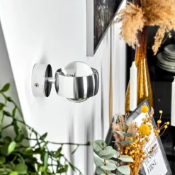 hofstein Applique murale Sapri Argenté, 1 lumière