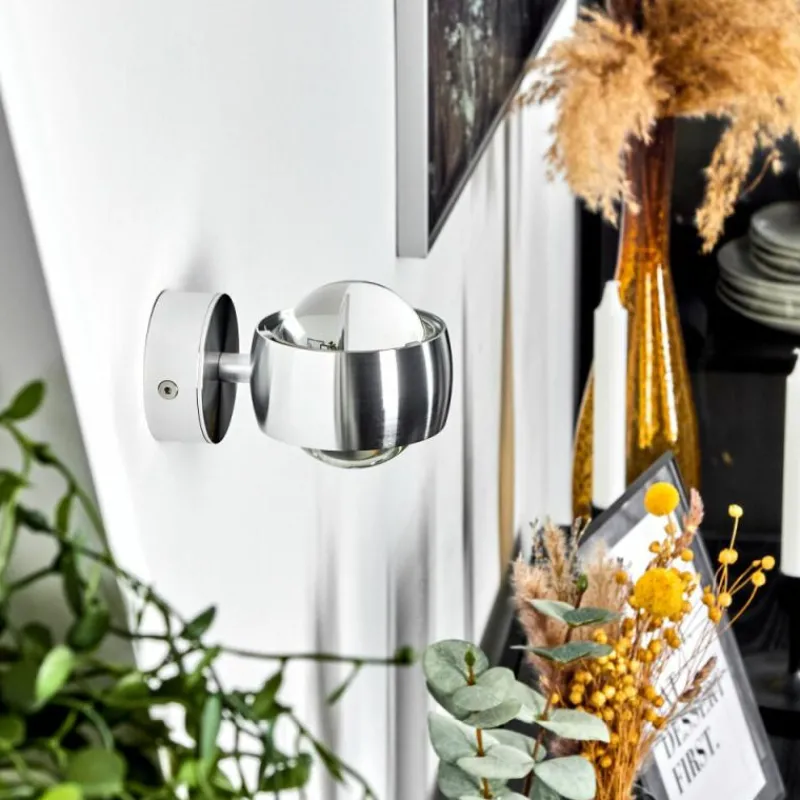 hofstein Applique murale Sapri Argenté, 1 lumière