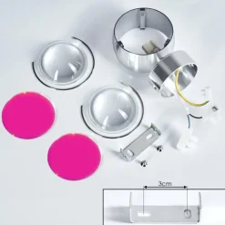 hofstein Applique murale Sapri Argenté, 1 lumière