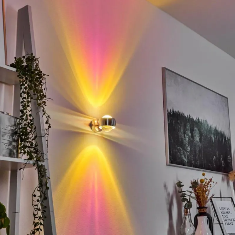 hofstein Applique murale Sapri Argenté, 1 lumière