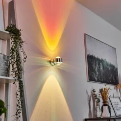 hofstein Applique murale Sapri Argenté, 1 lumière