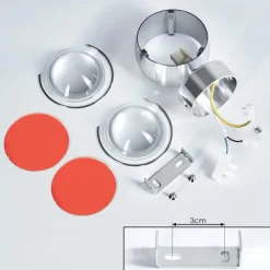 hofstein Applique murale Sapri Argenté, 1 lumière