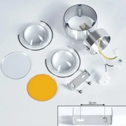 hofstein Applique murale Sapri Argenté, 1 lumière