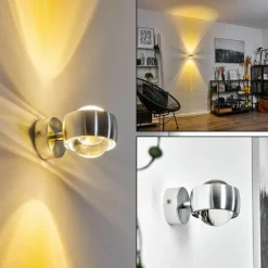 hofstein Applique murale Sapri Argenté, 1 lumière