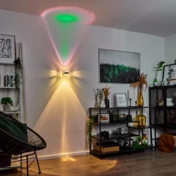 hofstein Applique murale Sapri Argenté, 1 lumière