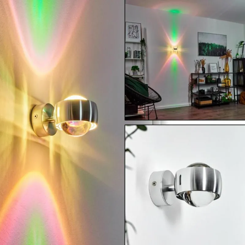 hofstein Applique murale Sapri Argenté, 1 lumière