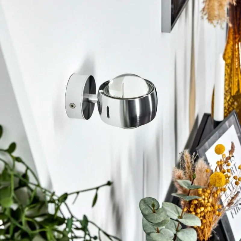 hofstein Applique murale Sapri Argenté, 1 lumière