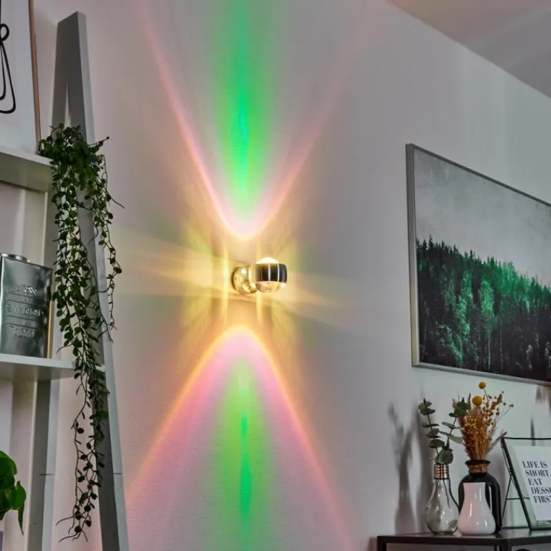 hofstein Applique murale Sapri Argenté, 1 lumière