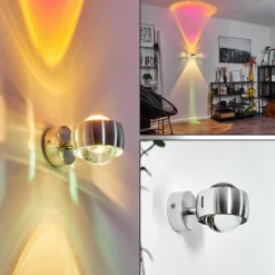 hofstein Applique murale Sapri Argenté, 1 lumière