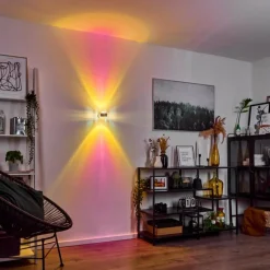 hofstein Applique murale Sapri Argenté, 1 lumière