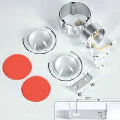 hofstein Applique murale Sapri Argenté, 1 lumière