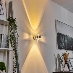 hofstein Applique murale Sapri Argenté, 1 lumière