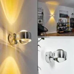 hofstein Applique murale Sapri Argenté, 1 lumière