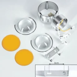 hofstein Applique murale Sapri Argenté, 1 lumière