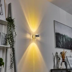 hofstein Applique murale Sapri Argenté, 1 lumière