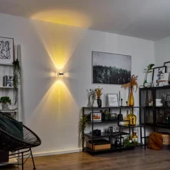 hofstein Applique murale Sapri Argenté, 1 lumière