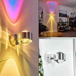 hofstein Applique murale Sapri Argenté, 1 lumière