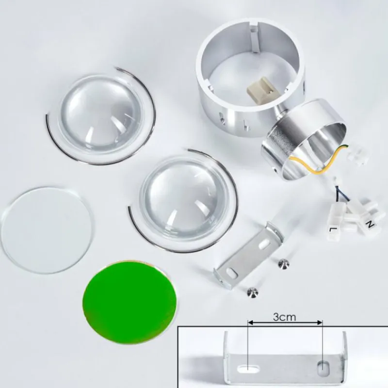 hofstein Applique murale Sapri Argenté, 1 lumière