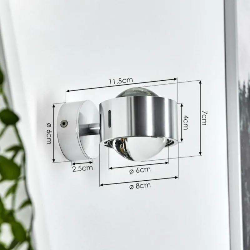 hofstein Applique murale Sapri Argenté, 1 lumière