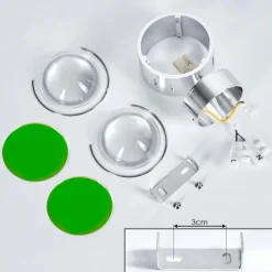 hofstein Applique murale Sapri Argenté, 1 lumière