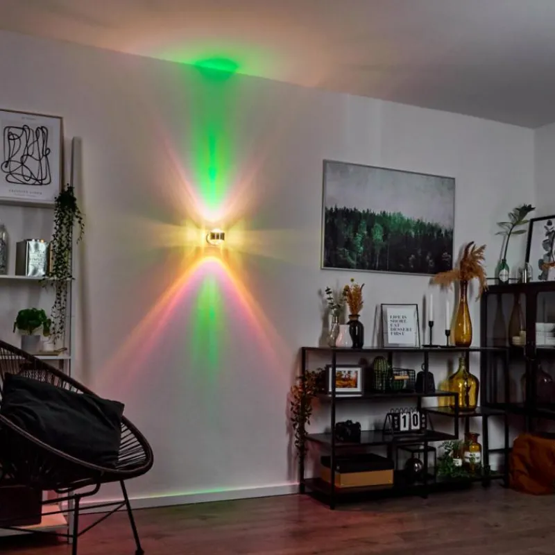 hofstein Applique murale Sapri Argenté, 1 lumière