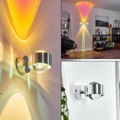 hofstein Applique murale Sapri Argenté, 1 lumière