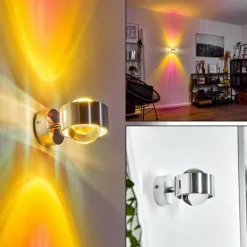 hofstein Applique murale Sapri Argenté, 1 lumière