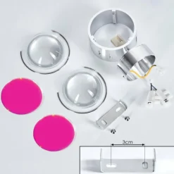 hofstein Applique murale Sapri Argenté, 1 lumière