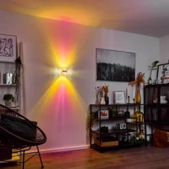 hofstein Applique murale Sapri Argenté, 1 lumière