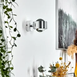 hofstein Applique murale Sapri Argenté, 1 lumière