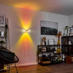 hofstein Applique murale Sapri Argenté, 1 lumière