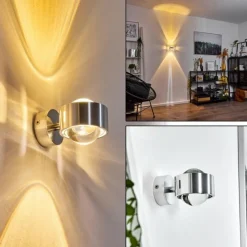 hofstein Applique murale Sapri Argenté, 1 lumière