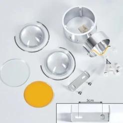 hofstein Applique murale Sapri Argenté, 1 lumière